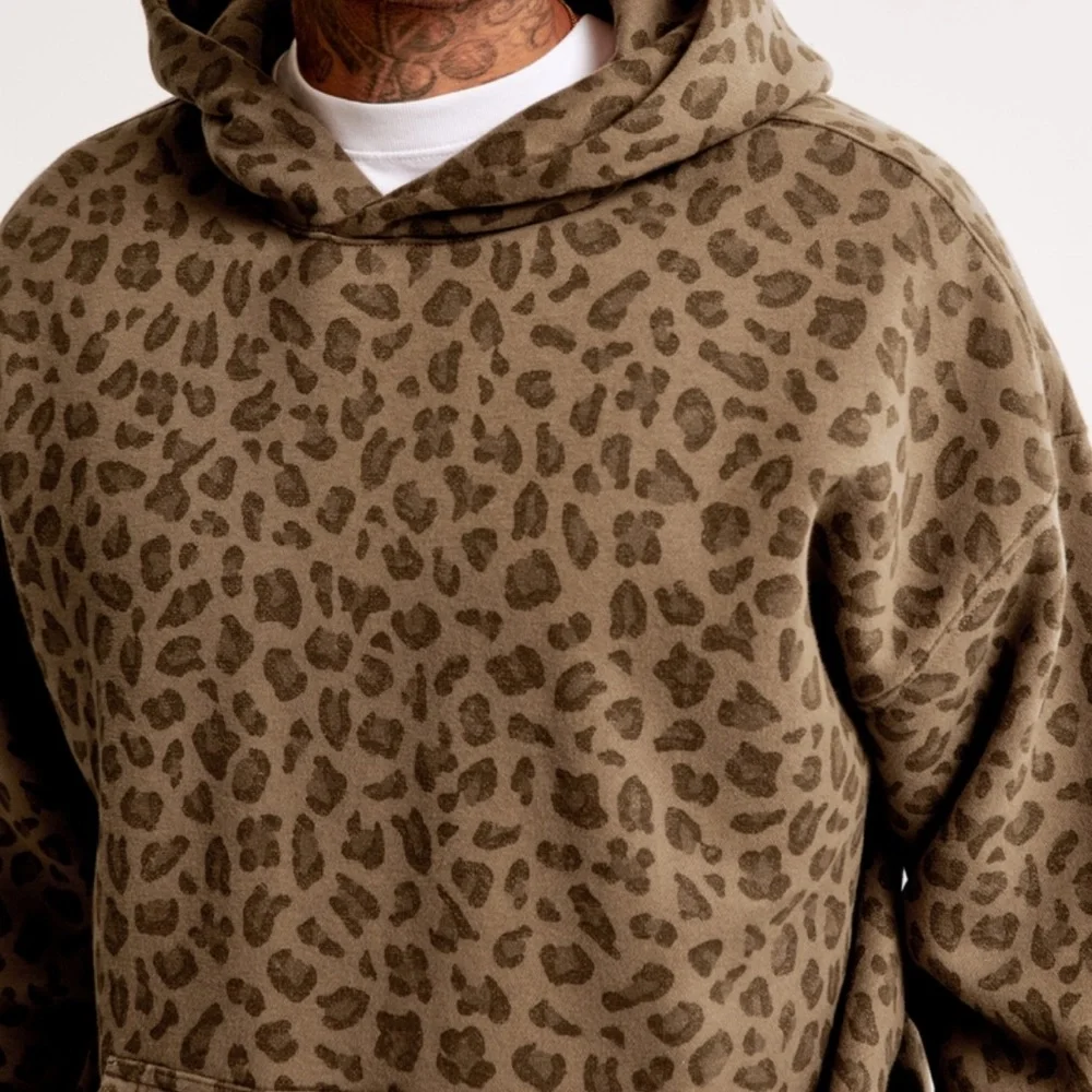 NWT Abercrombie Essential Popover Hoodie Sz Medium - Picture 3 of 12